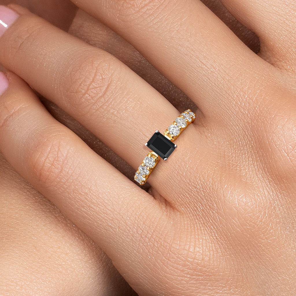 Ring in 14K Two Tone Gold