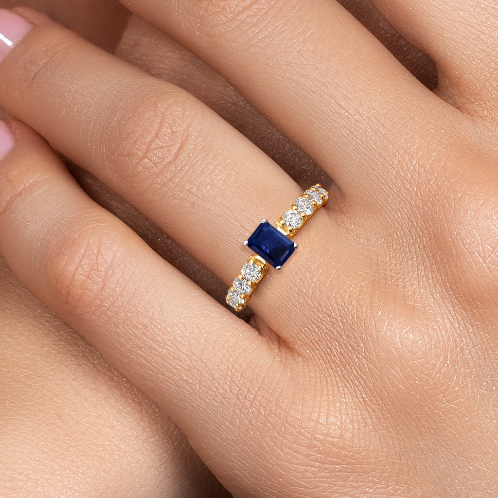 Ring in 14K Two Tone Gold