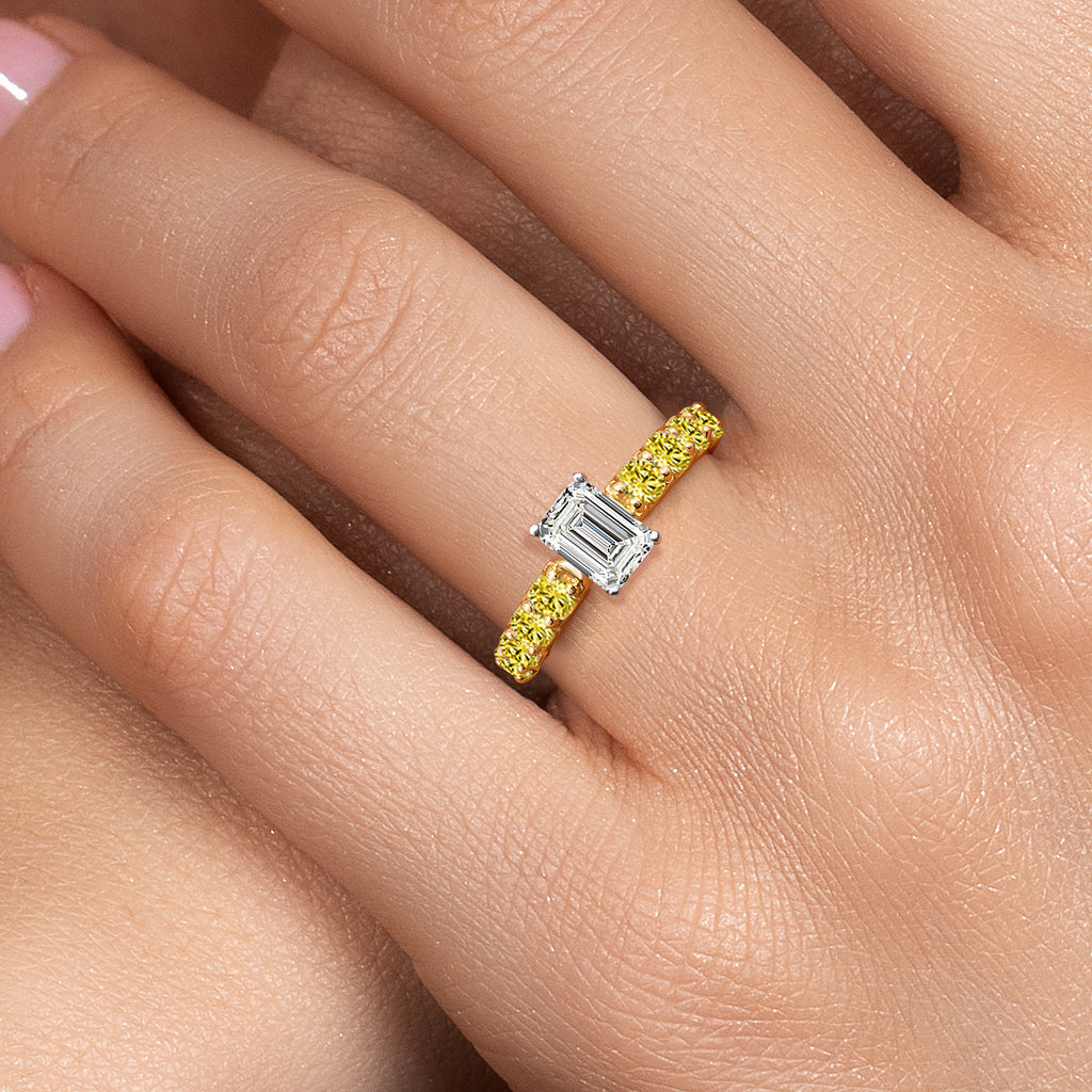 Ring in 14K Two Tone Gold