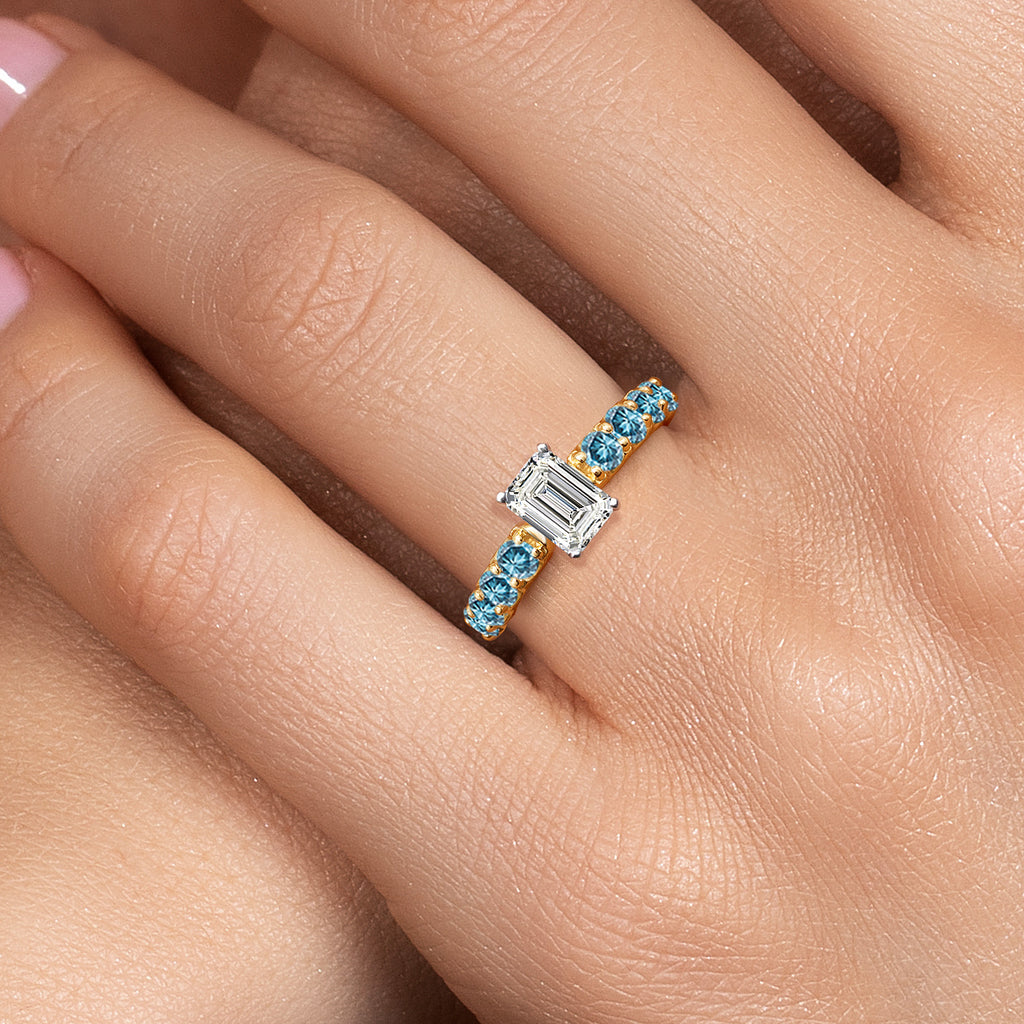 Ring in 14K Two Tone Gold