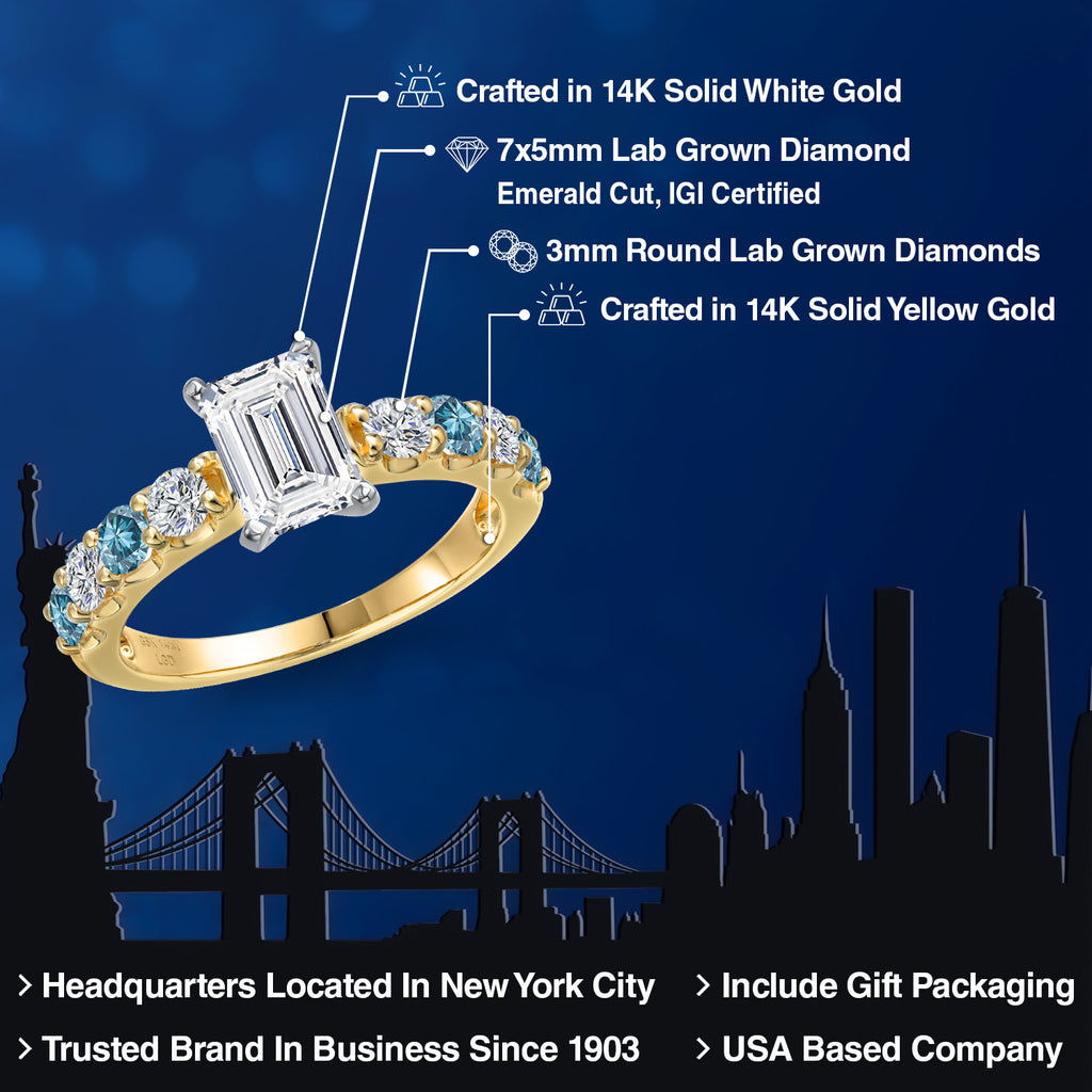 Ring in 14K Two Tone Gold