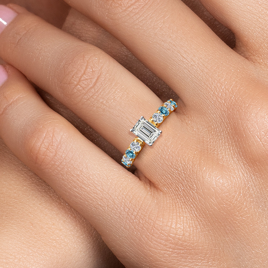 Ring in 14K Two Tone Gold