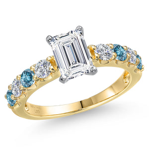Ring in 14K Two Tone Gold