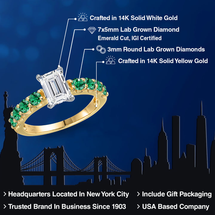 Ring in 14K Two Tone Gold