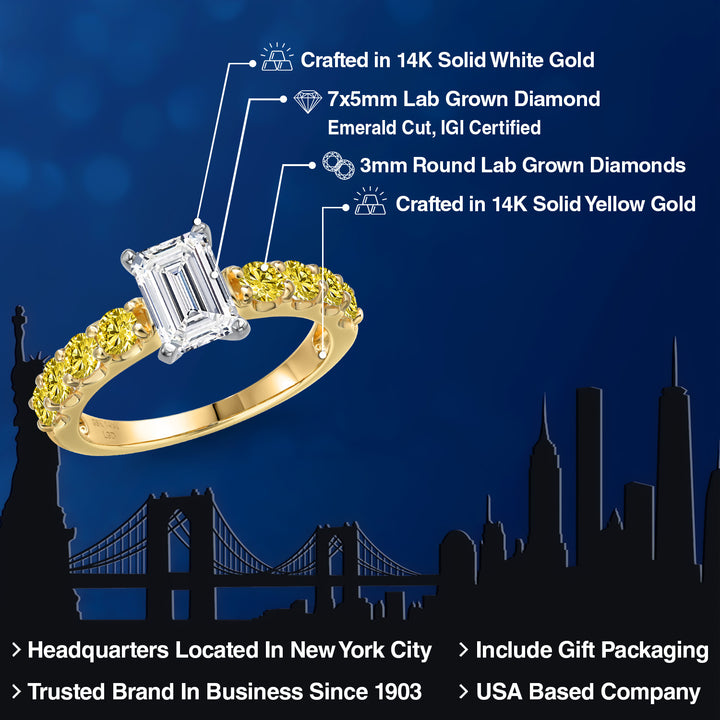Ring in 14K Two Tone Gold