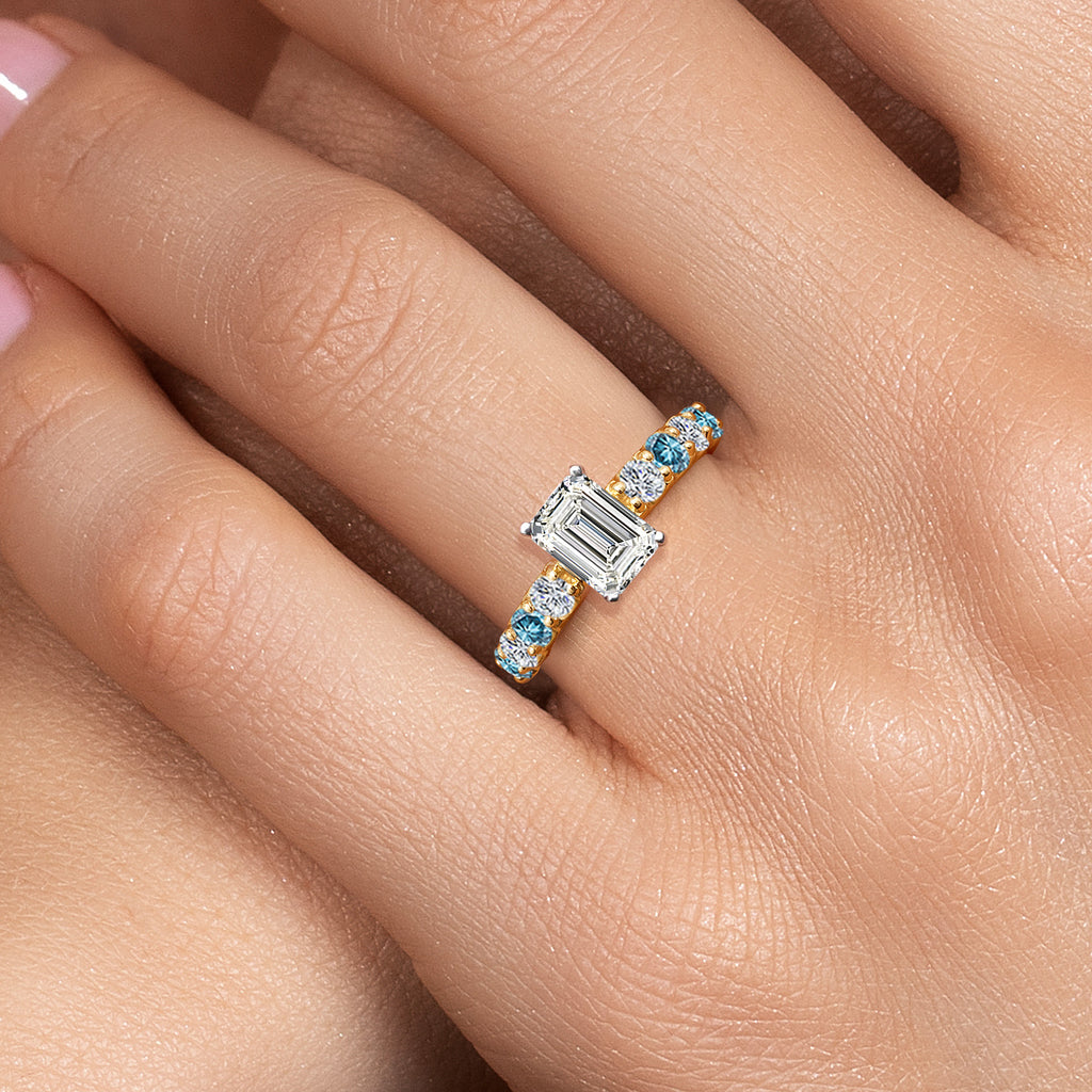 Ring in 14K Two Tone Gold