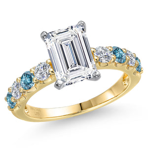 Ring in 14K Two Tone Gold