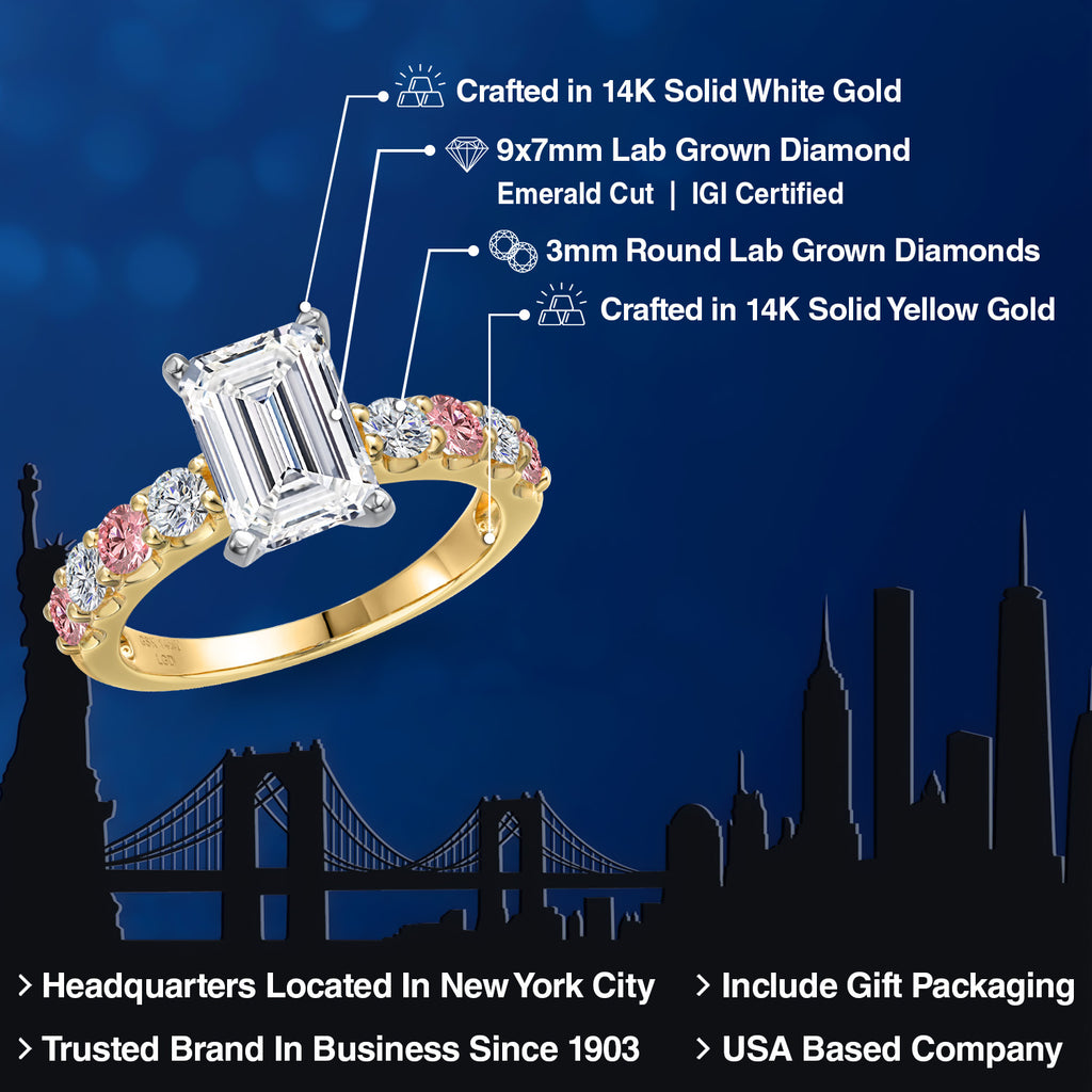 Ring in 14K Two Tone Gold