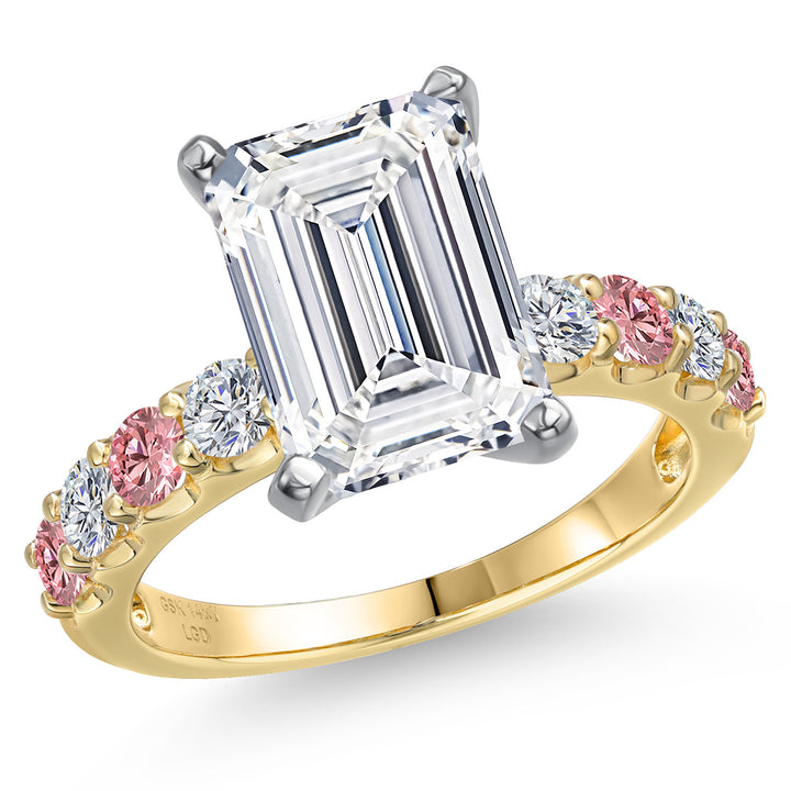 Center 4ct_8_Ring in 14K Two Tone Gold