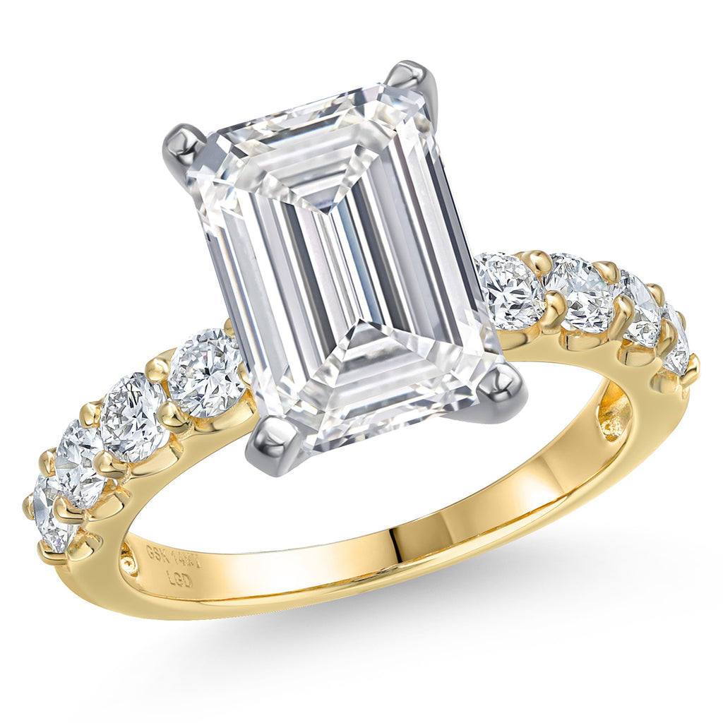 Center 4ct_6_Ring in 14K Two Tone Gold