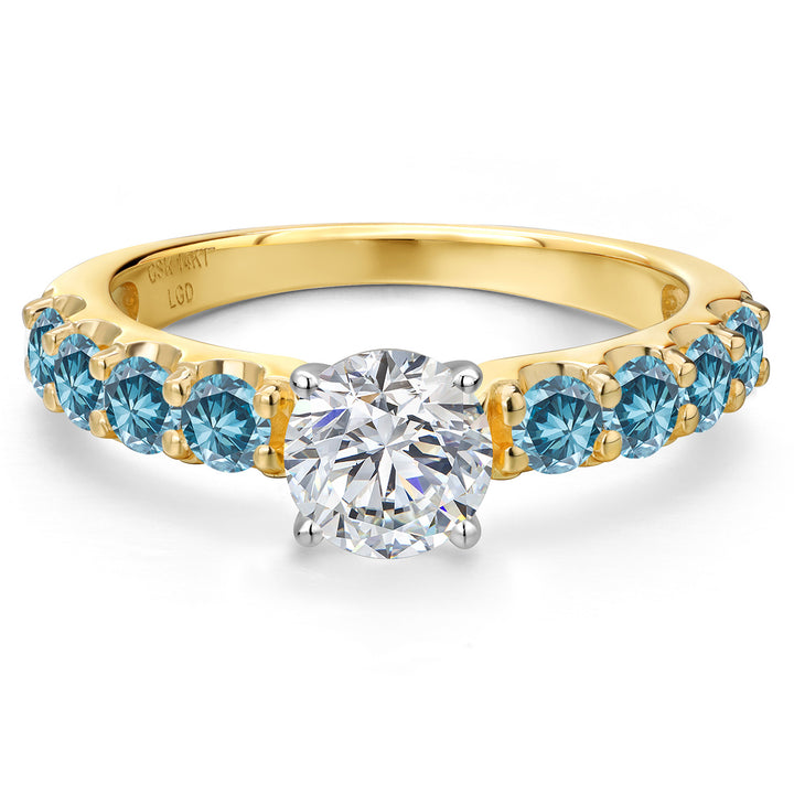 Ring in 14K Two Tone Gold