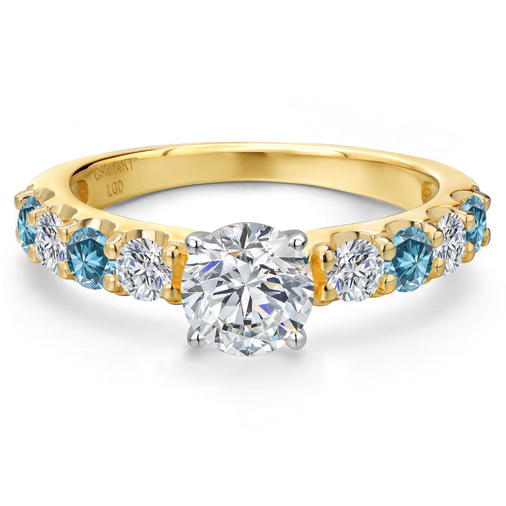 Ring in 14K Two Tone Gold