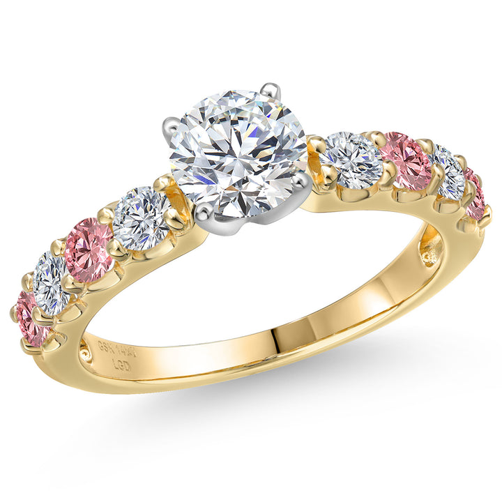 Center 1ct_6_Ring in 14K Two Tone Gold