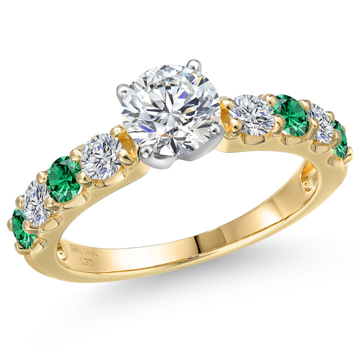 Center 1ct_7_Ring in 14K Two Tone Gold