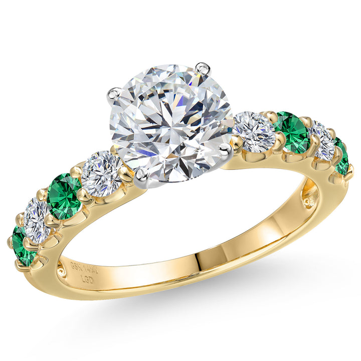 Center 2ct_6_Ring in 14K Two Tone Gold
