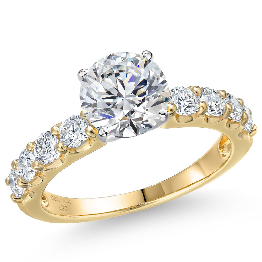 Center 2ct_6_Ring in 14K Two Tone Gold