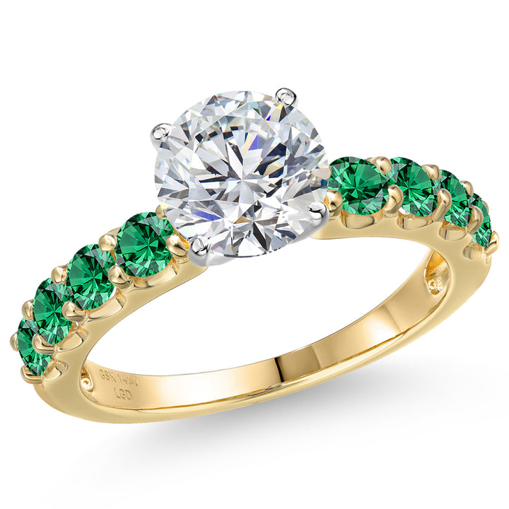 Center 2ct_6_Ring in 14K Two Tone Gold