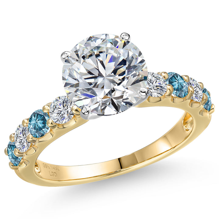 Center 3ct_6_Ring in 14K Two Tone Gold