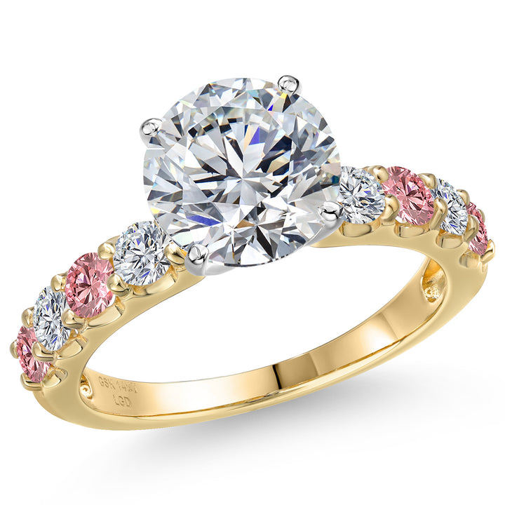 Center 3ct_9_Ring in 14K Two Tone Gold