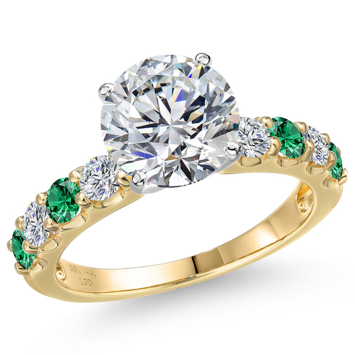 Center 3ct_8_Ring in 14K Two Tone Gold