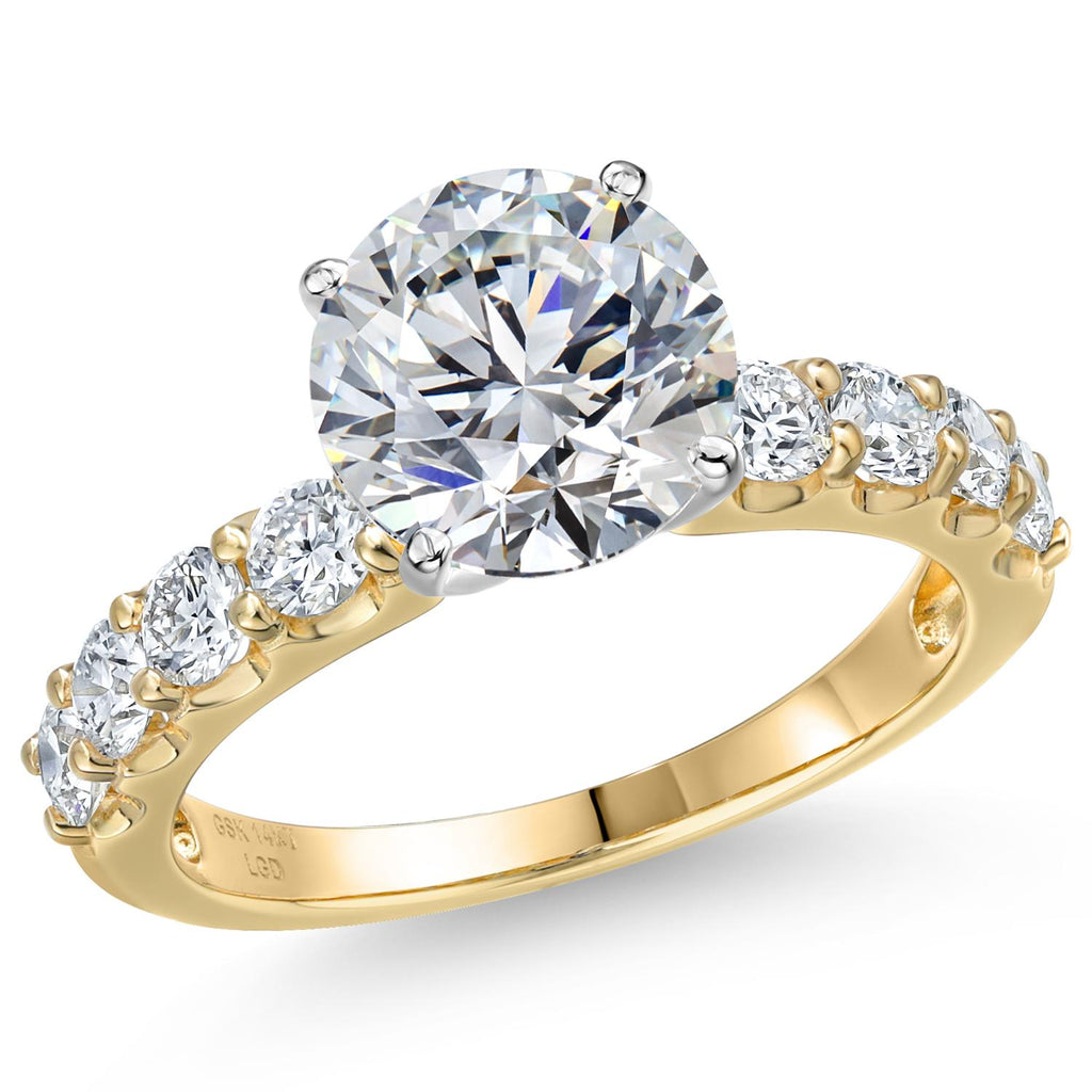 Center 3ct_8_Ring in 14K Two Tone Gold