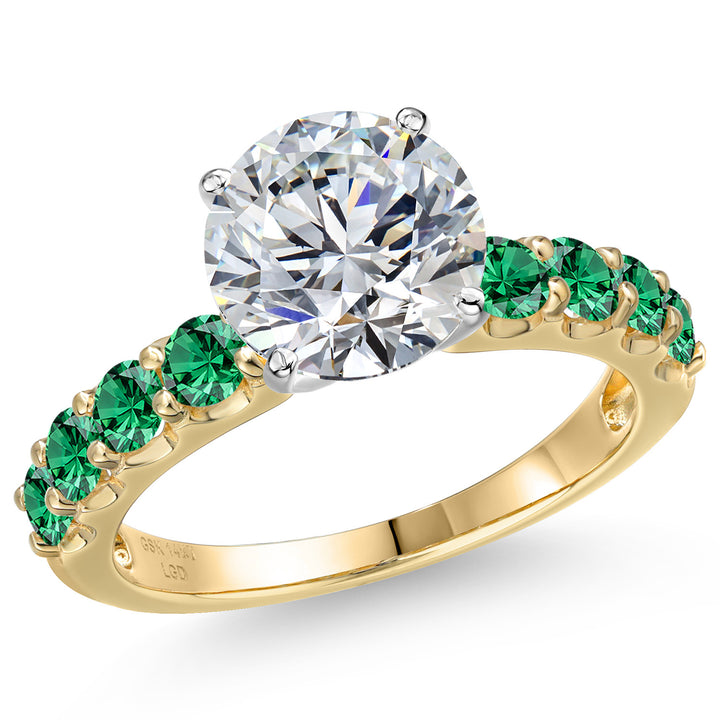 Center 3ct_9_Ring in 14K Two Tone Gold