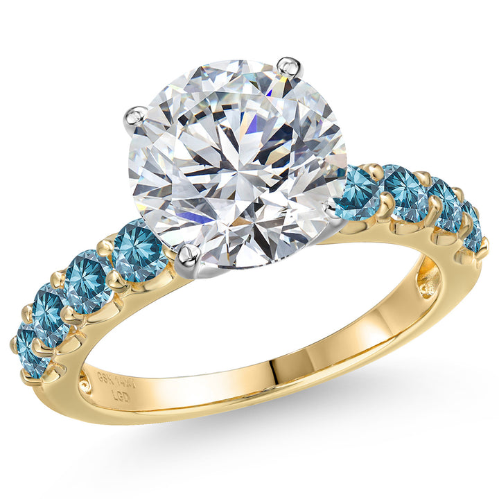 Center 4ct_6_Ring in 14K Two Tone Gold