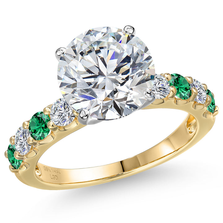 Center 4ct_6_Ring in 14K Two Tone Gold
