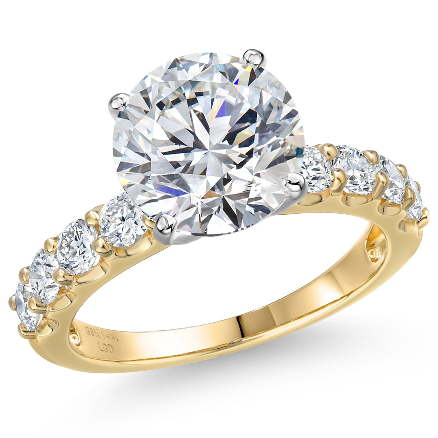 Center 4ct_8_Ring in 14K Two Tone Gold