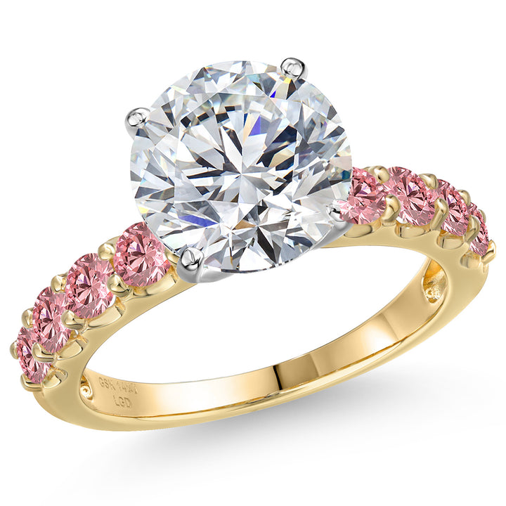 Center 4ct_8_Ring in 14K Two Tone Gold