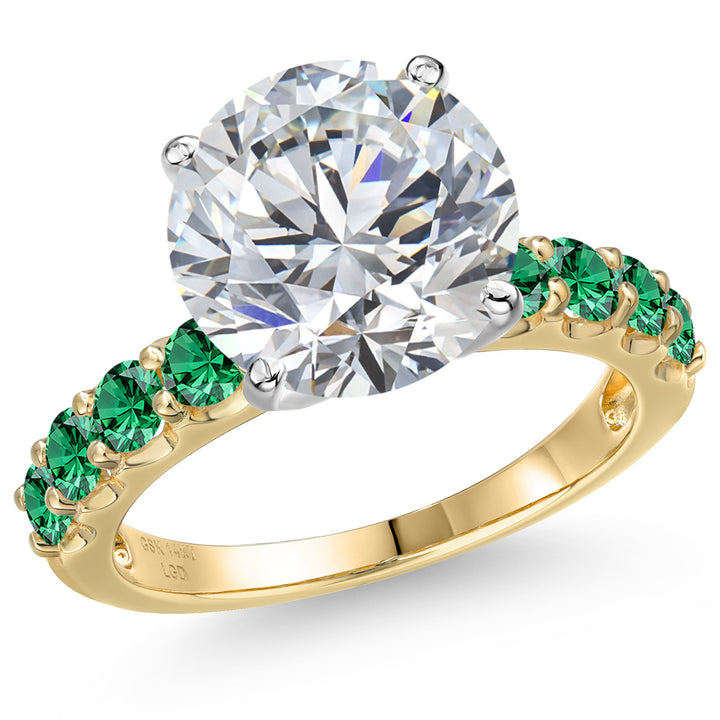Center 5ct_9_Ring in 14K Two Tone Gold