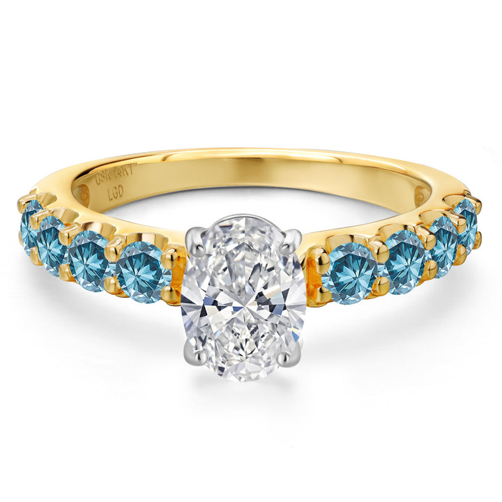 Ring in 14K Two Tone Gold