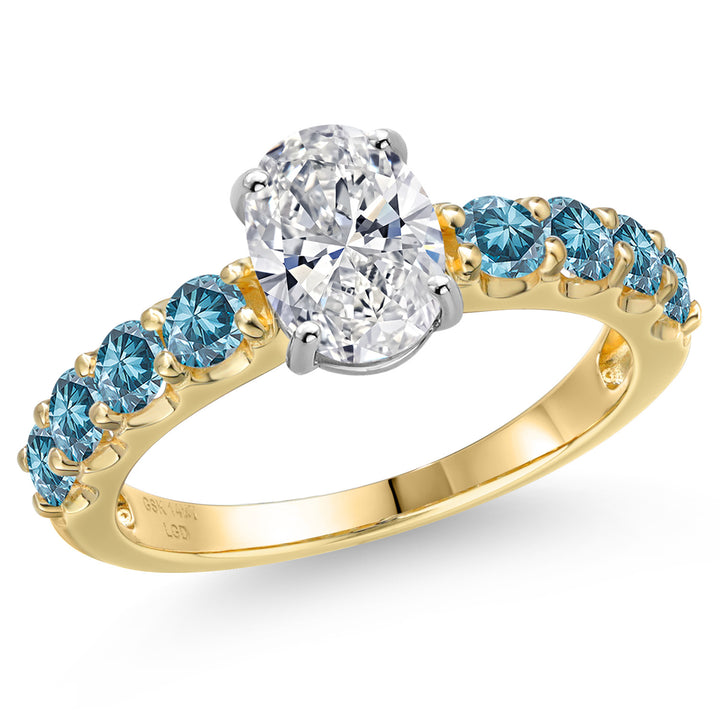 Ring in 14K Two Tone Gold