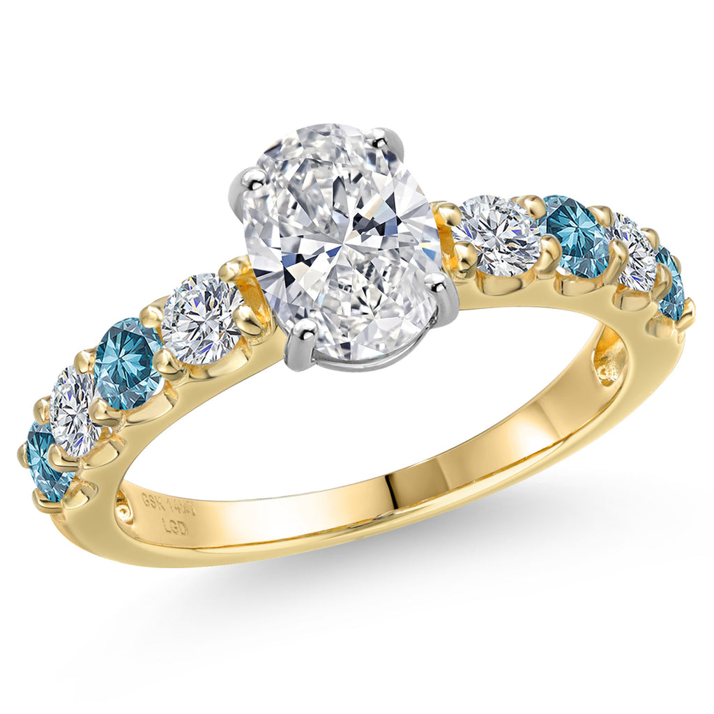 Ring in 14K Two Tone Gold