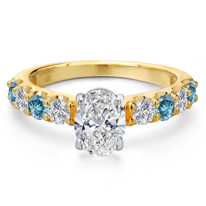 Ring in 14K Two Tone Gold