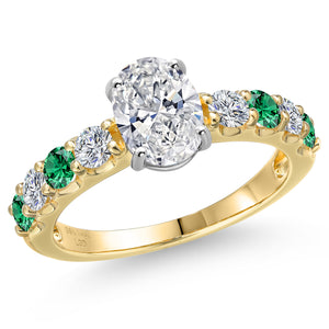 Ring in 14K Two Tone Gold