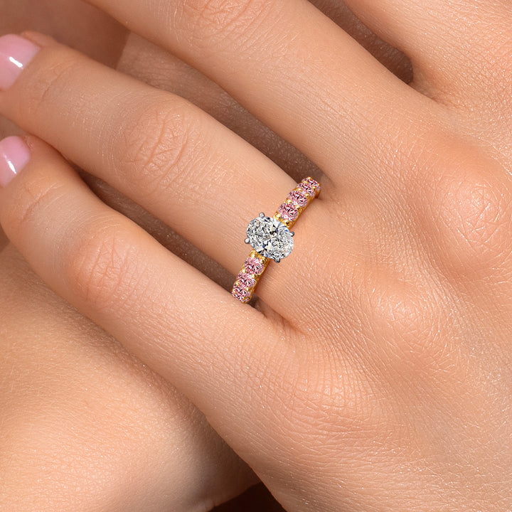 Ring in 14K Two Tone Gold
