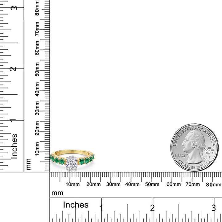 Ring in 14K Two Tone Gold