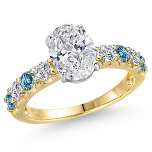 Ring in 14K Two Tone Gold