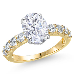 Ring in 14K Two Tone Gold