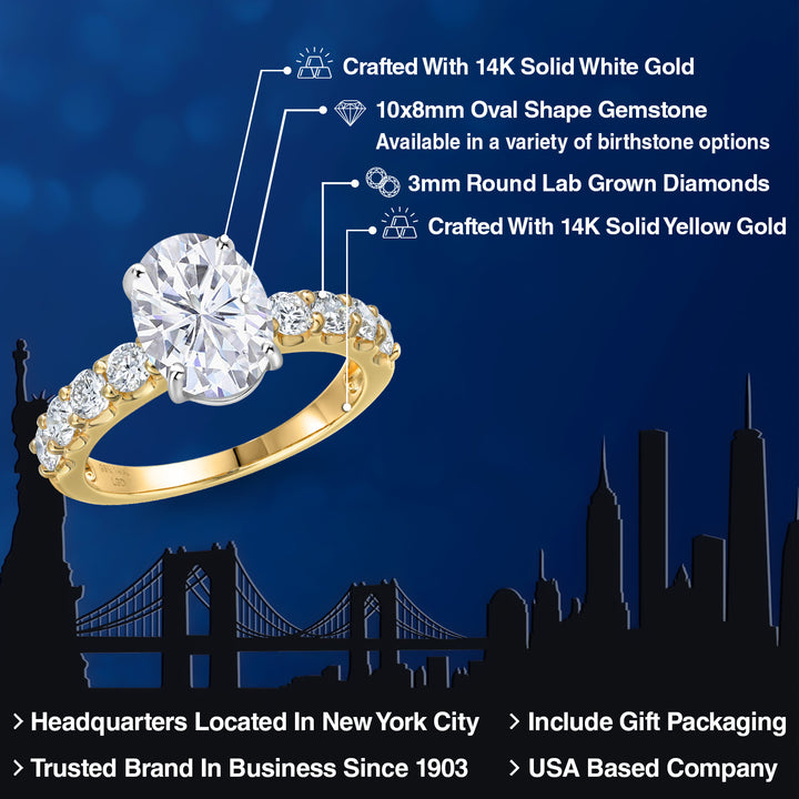 Ring in 14K Two Tone Gold