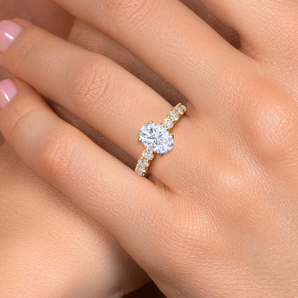 Ring in 14K Two Tone Gold