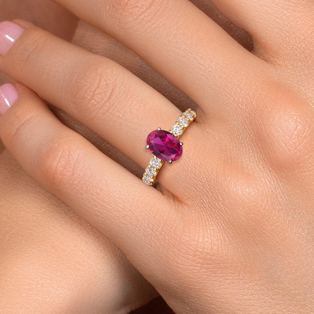 Ring in 14K Two Tone Gold