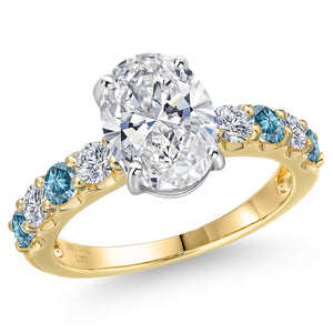 Ring in 14K Two Tone Gold