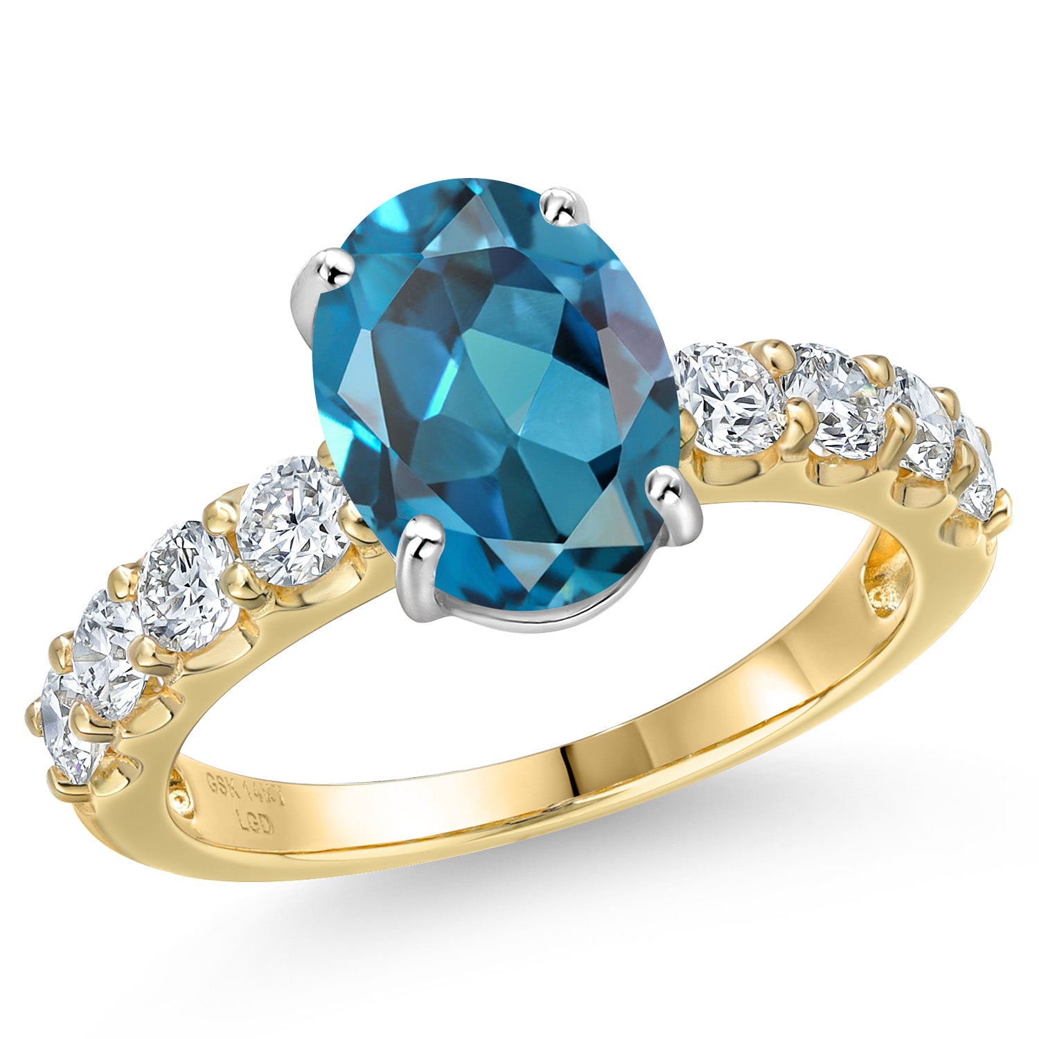 Ring in 14K Two Tone Gold