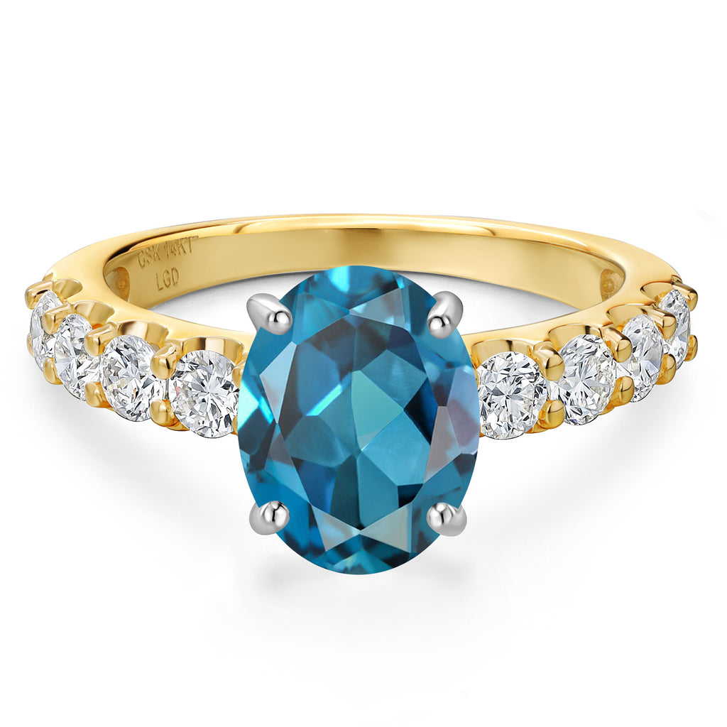 Ring in 14K Two Tone Gold