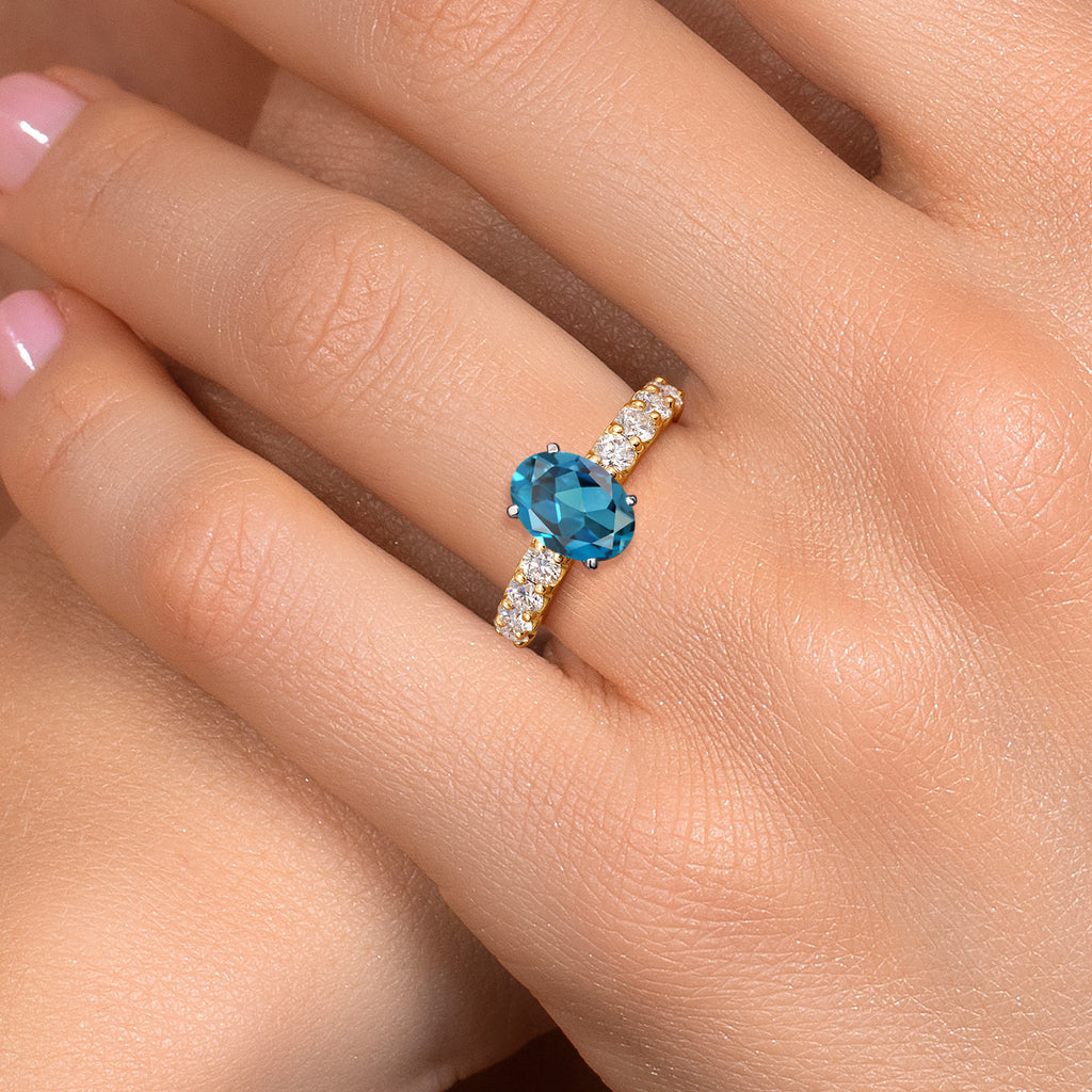 Ring in 14K Two Tone Gold