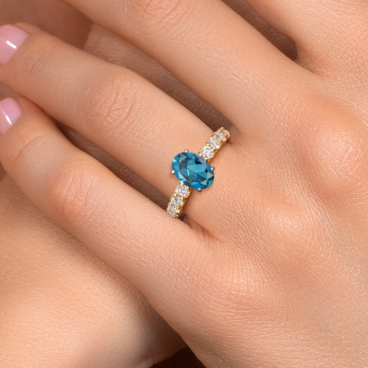 Ring in 14K Two Tone Gold