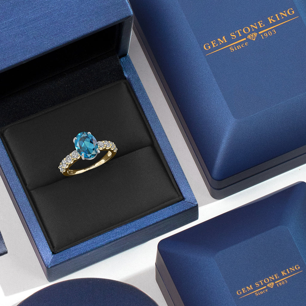 Ring in 14K Two Tone Gold