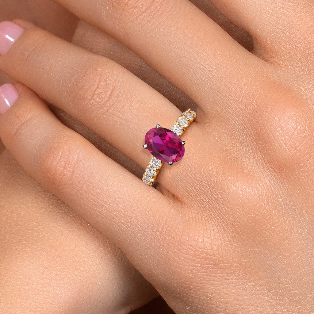 Ring in 14K Two Tone Gold